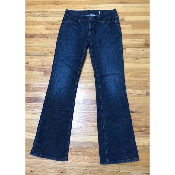 John Varvatos Bowery Jeans Women's 8L Blue Denim Boot-Cut Leg Dark Wash Cotton - Picture 1 of 11